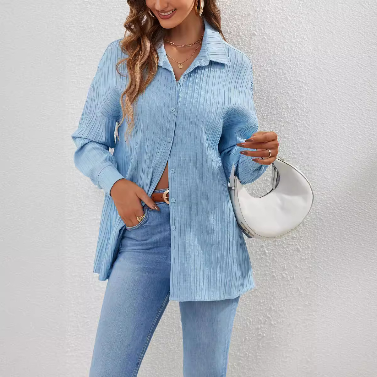 New knitted shirt casual women's wear 29 01
