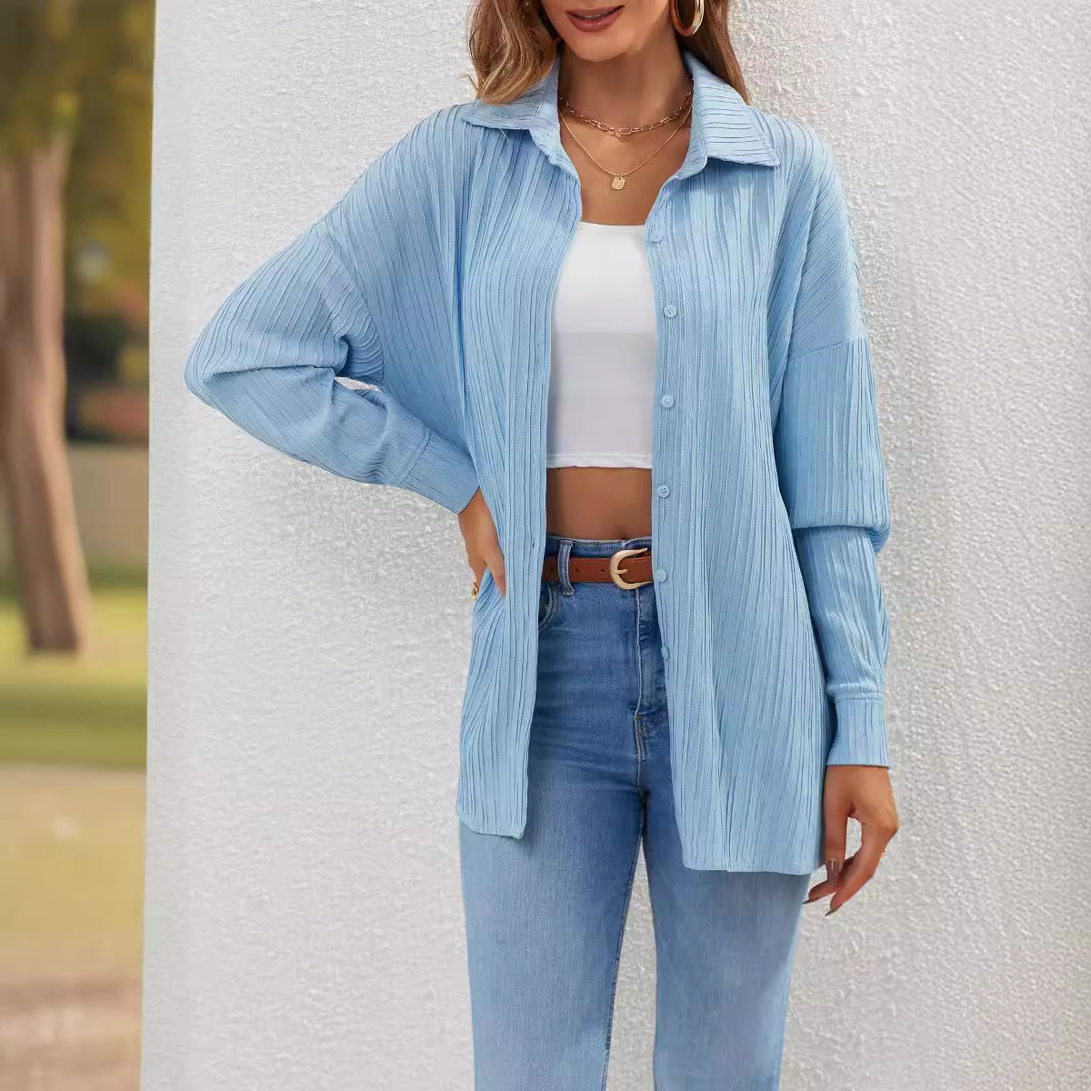 New knitted shirt casual women's wear 29