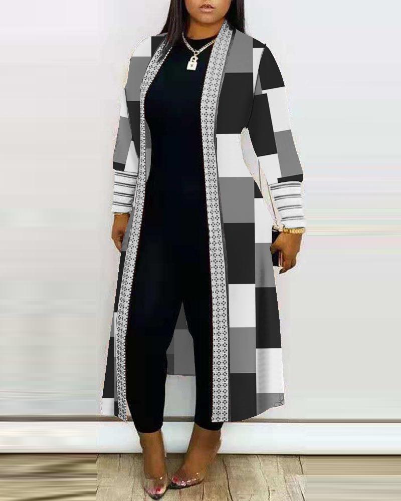 Casual Printed Long Sleeve Cardigan Jacket 24