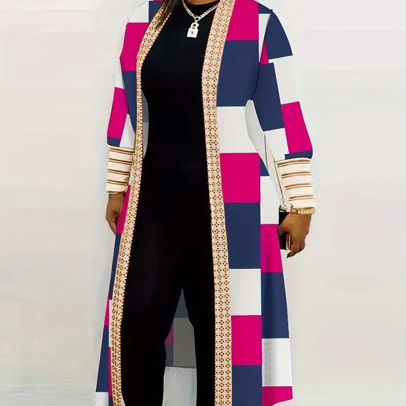 Casual Printed Long Sleeve Cardigan Jacket 24