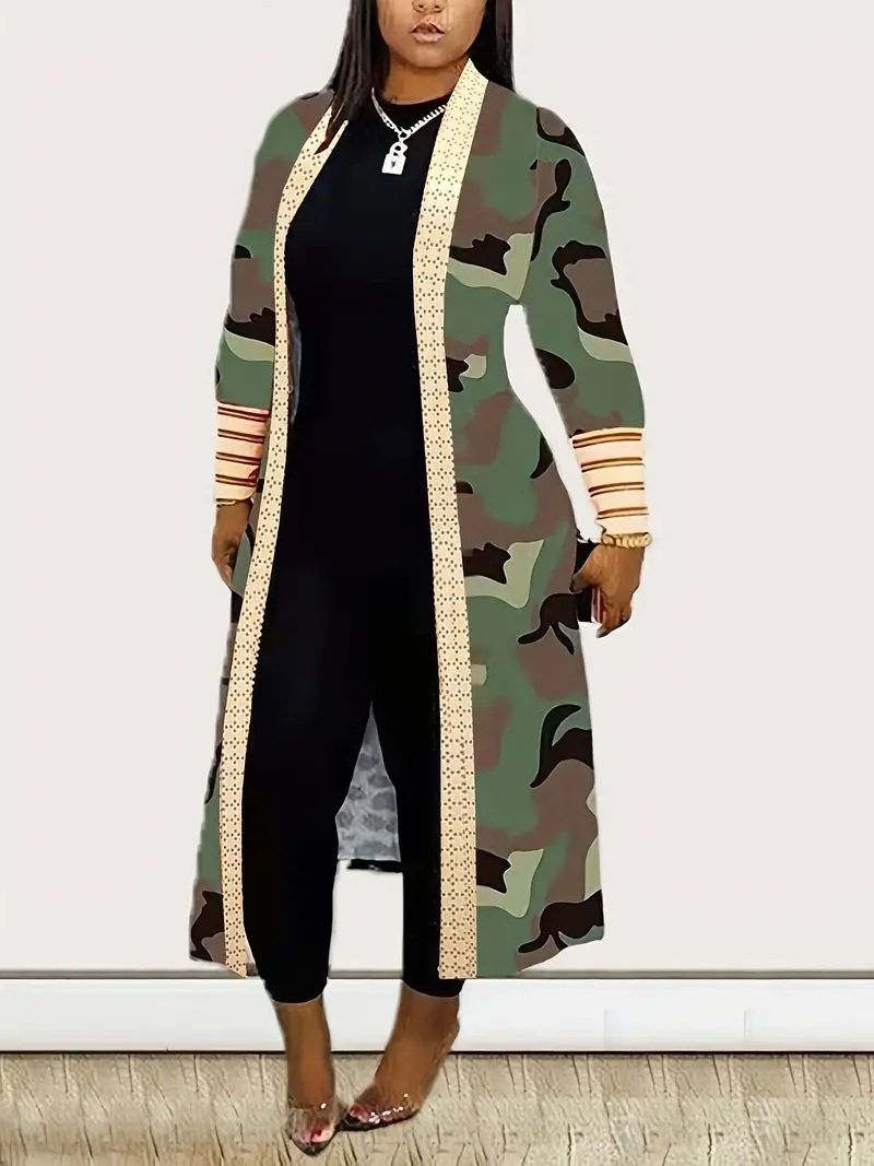 Casual Printed Long Sleeve Cardigan Jacket 24