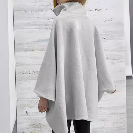 Cloak zipper woolen cape cape coat women's clothing 11 01