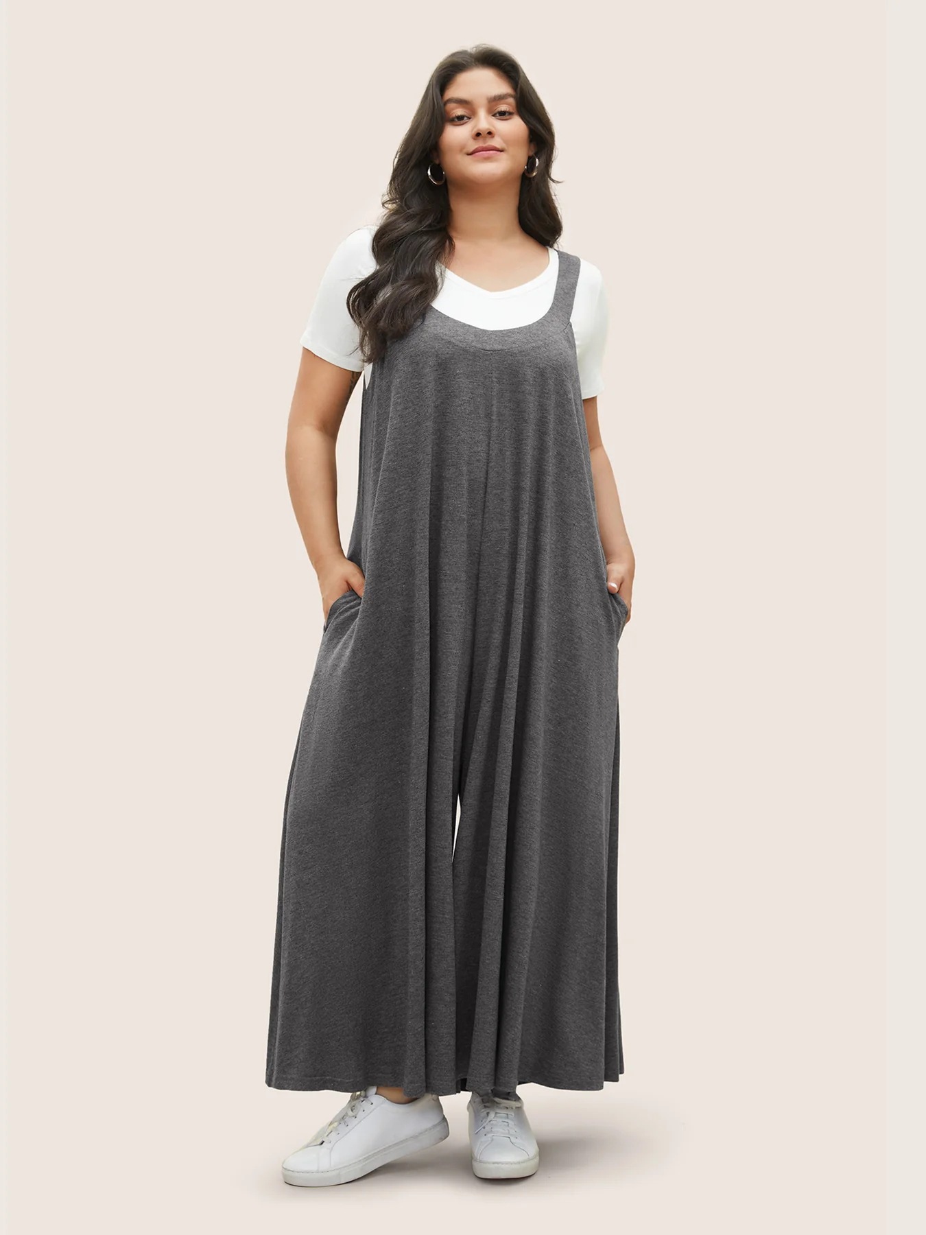 Loose casual jumpsuit skirt pants 14