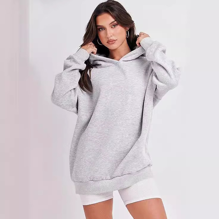 Loose hooded sweatshirt for women sports casual long sleeves 7 01