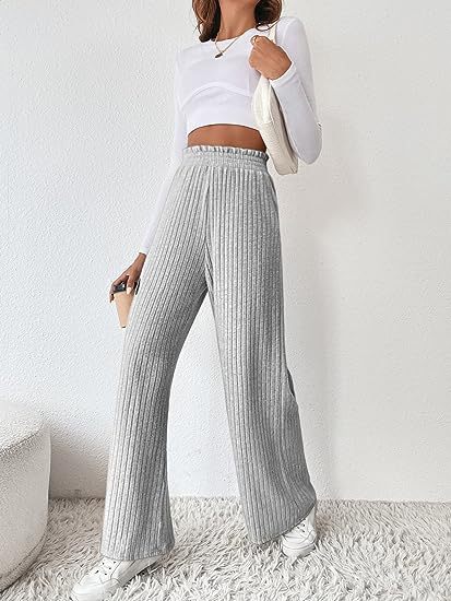 Women's casual loose knitted trousers 5