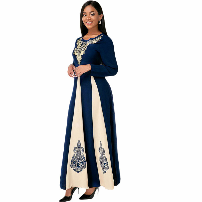 Women's round neck long sleeve dress 30 01