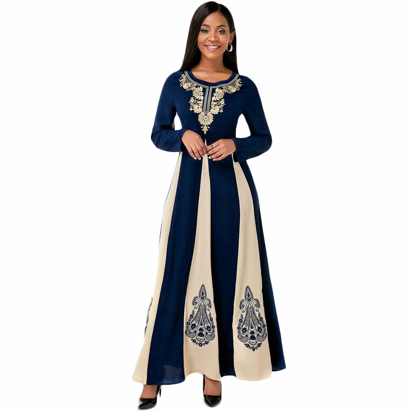 Women's round neck long sleeve dress 30